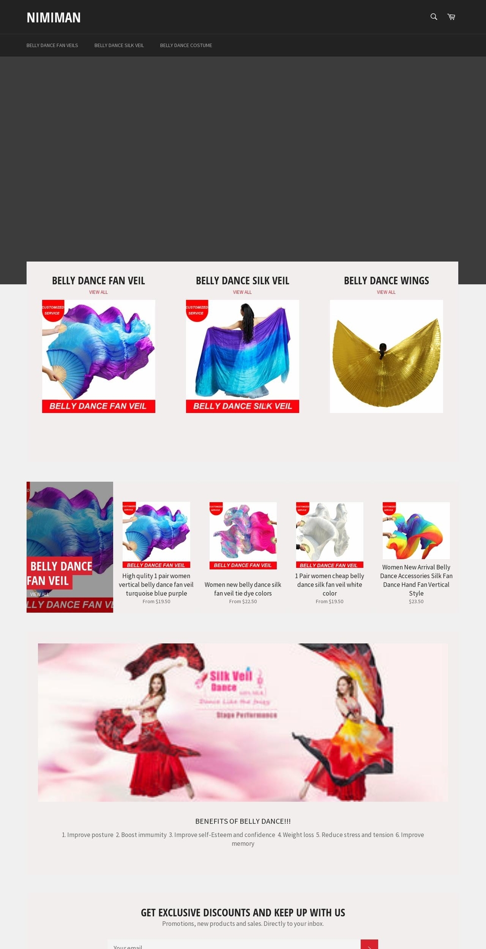 nimiman.com — Shopify storefront screenshot