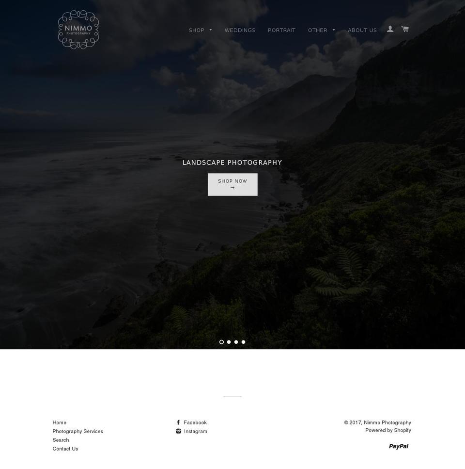 nimmophoto.co.nz shopify website screenshot