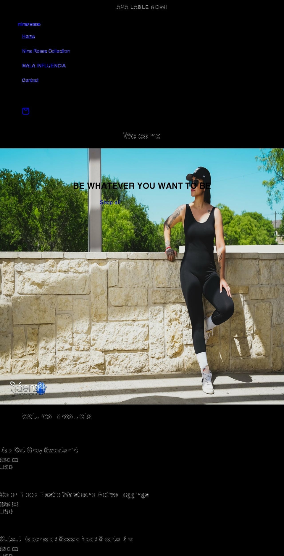 nina-rosse.com shopify website screenshot