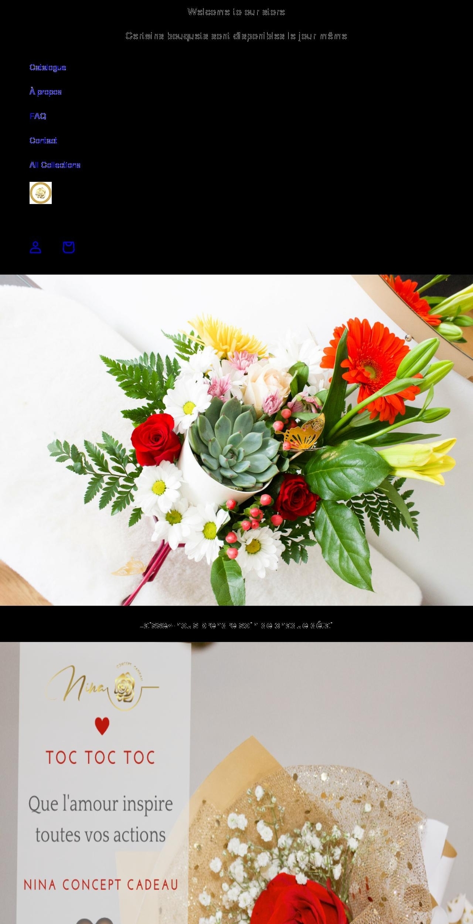 ninaconceptcadeau.com shopify website screenshot