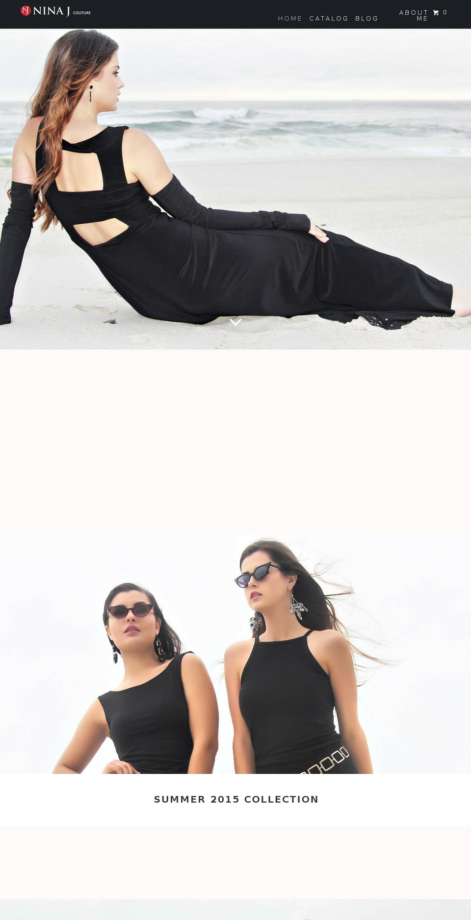 ninajcouture.com shopify website screenshot