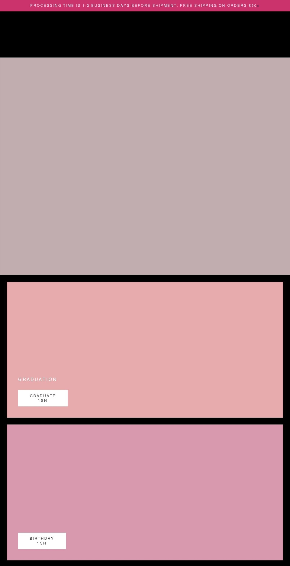ninalemsparty.com shopify website screenshot
