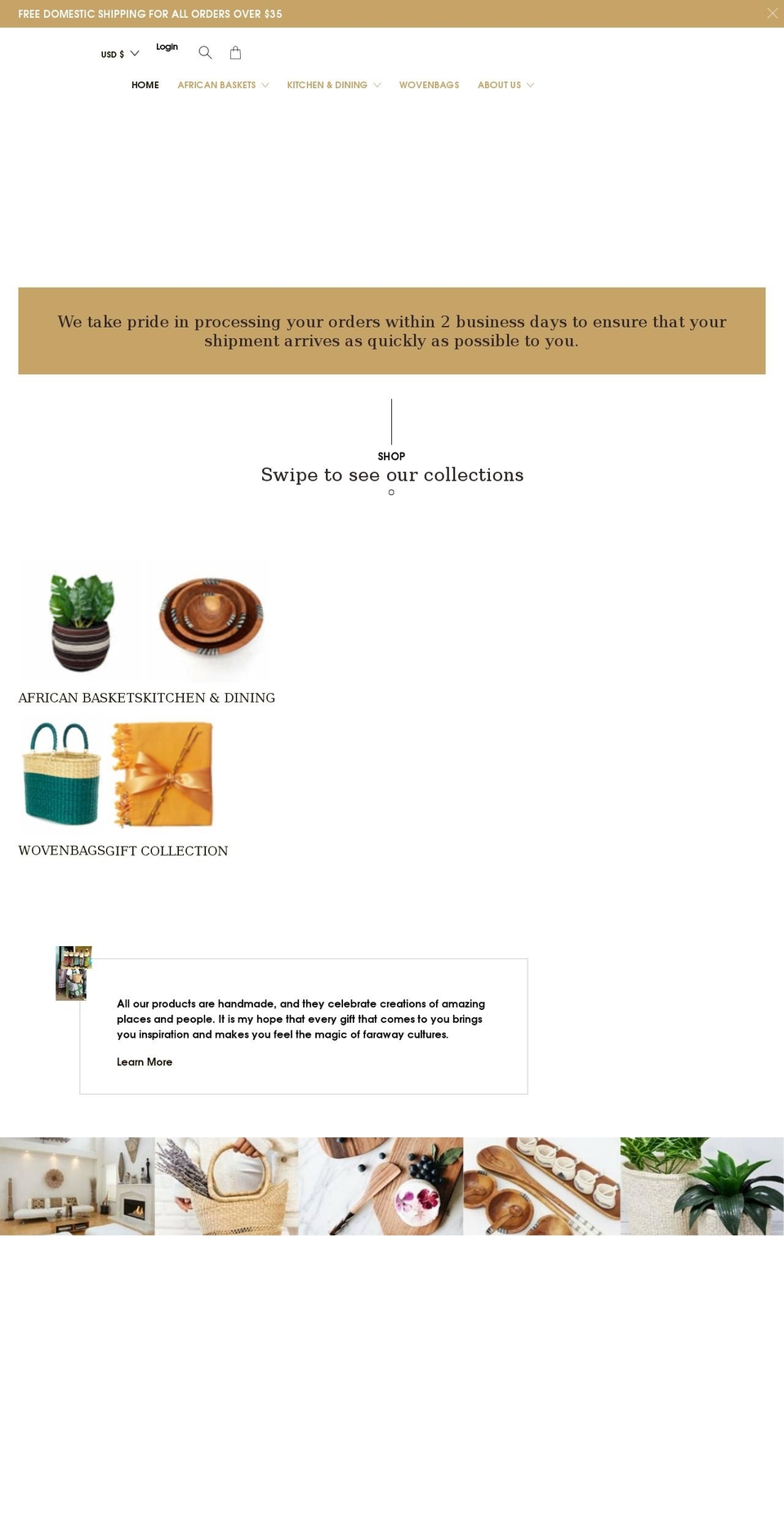 ninanest.com — Shopify storefront screenshot