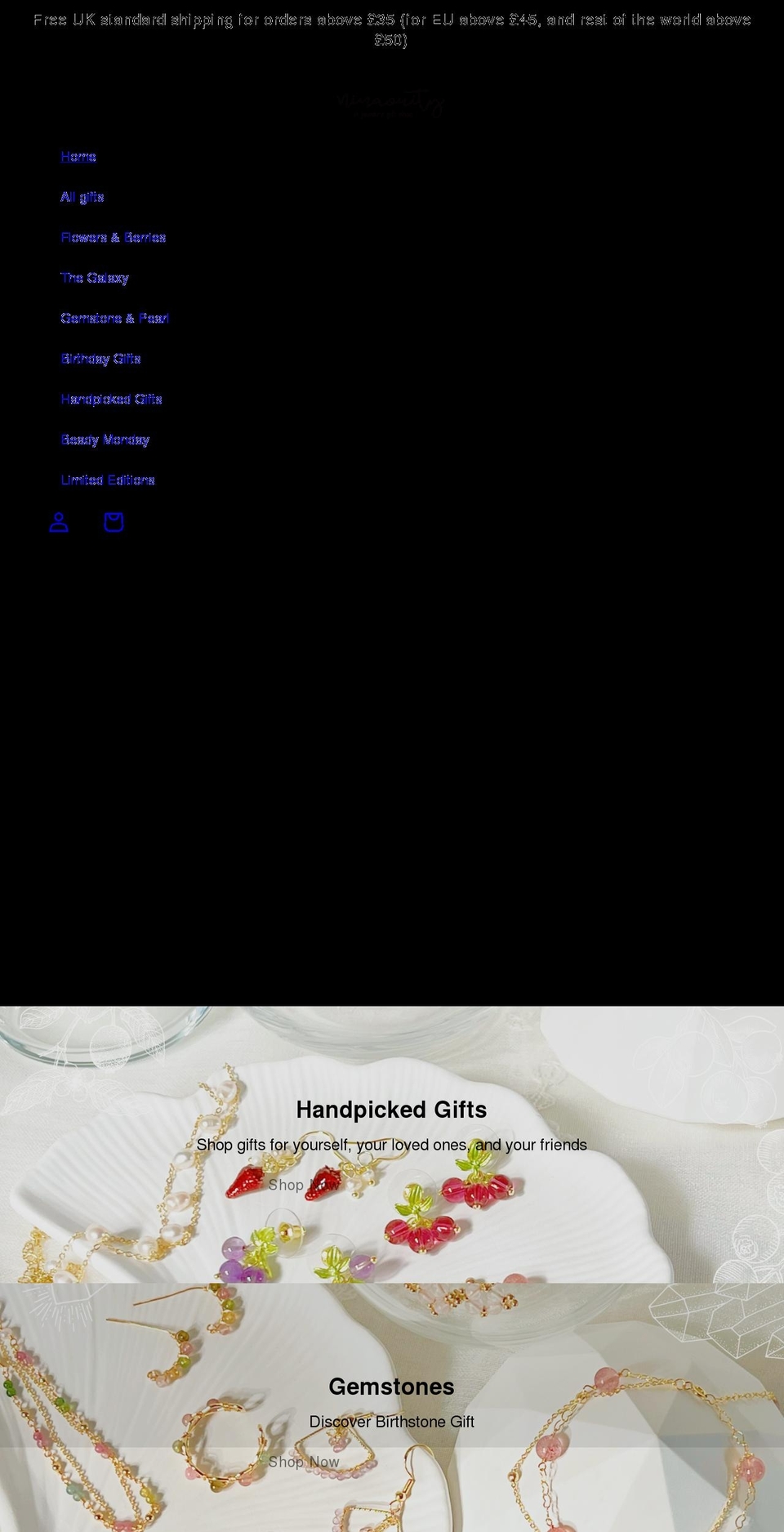 ninaouity.co.uk shopify website screenshot