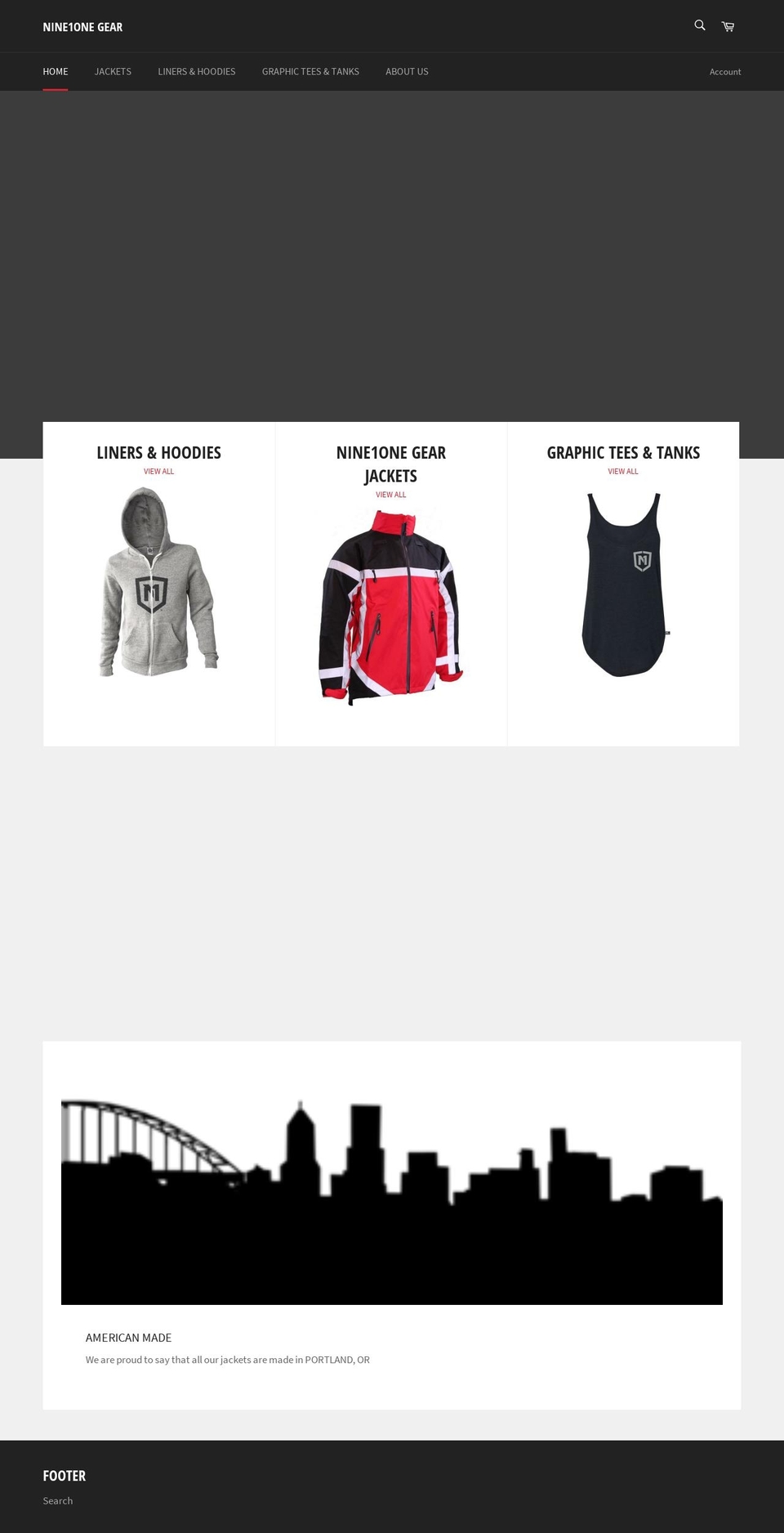 nine1one.com — Shopify storefront screenshot