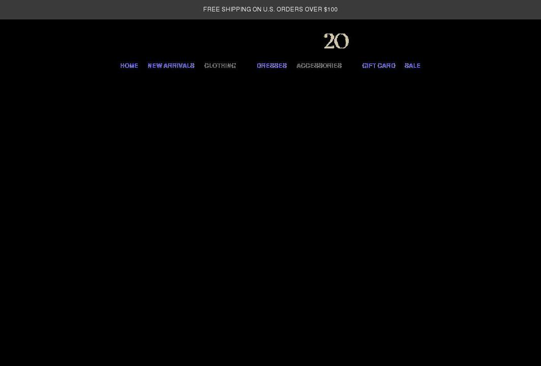 nine20mercantile.com shopify website screenshot