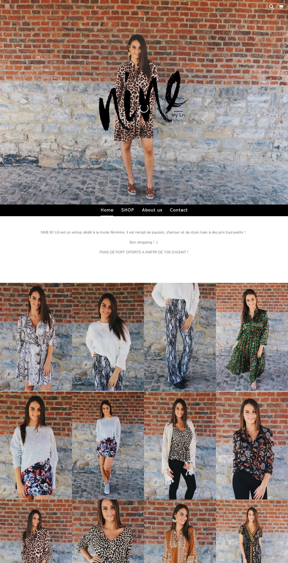 ninebyln.com — Shopify storefront screenshot