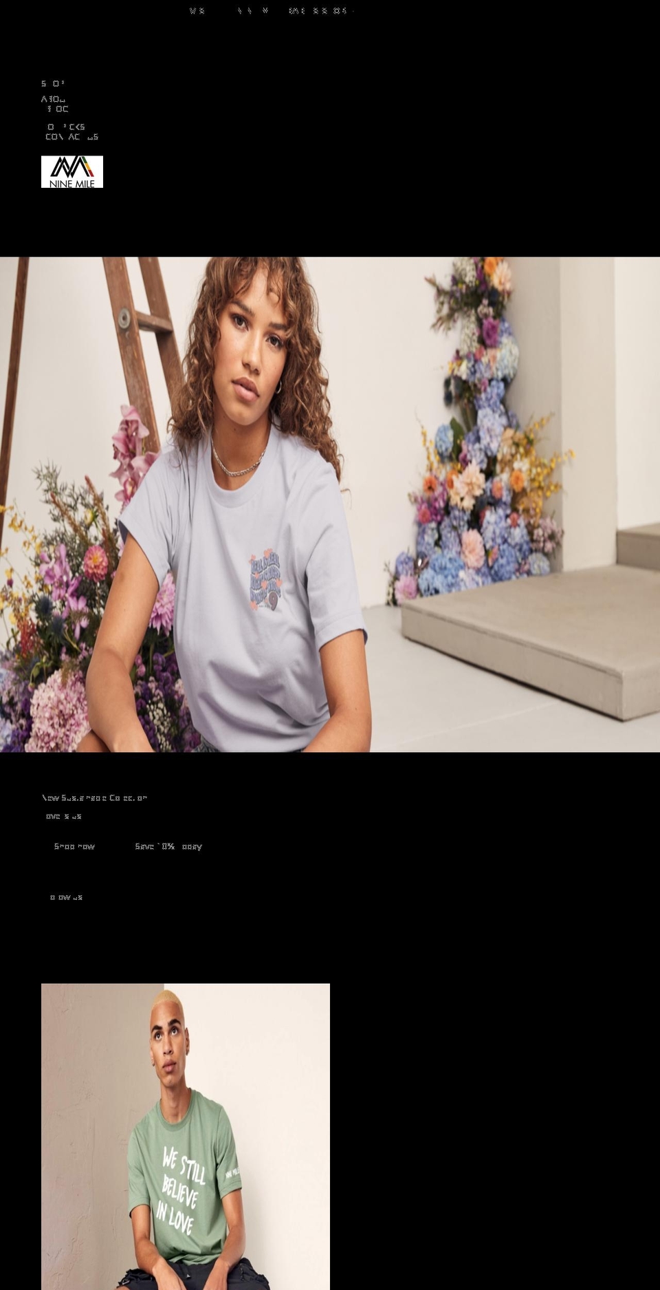 ninemileclothing.com shopify website screenshot