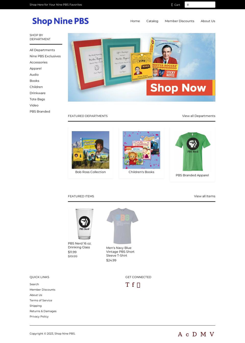 nineshop.org shopify website screenshot