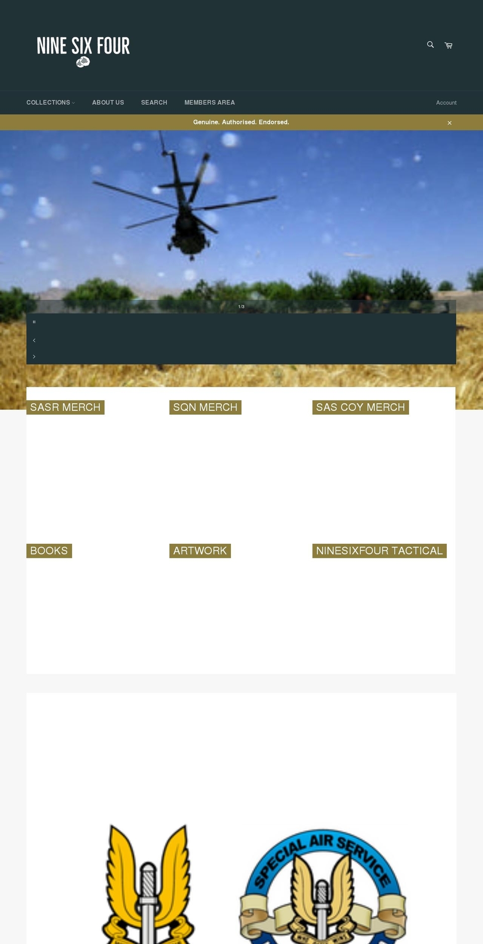 ninesixfourco.com shopify website screenshot