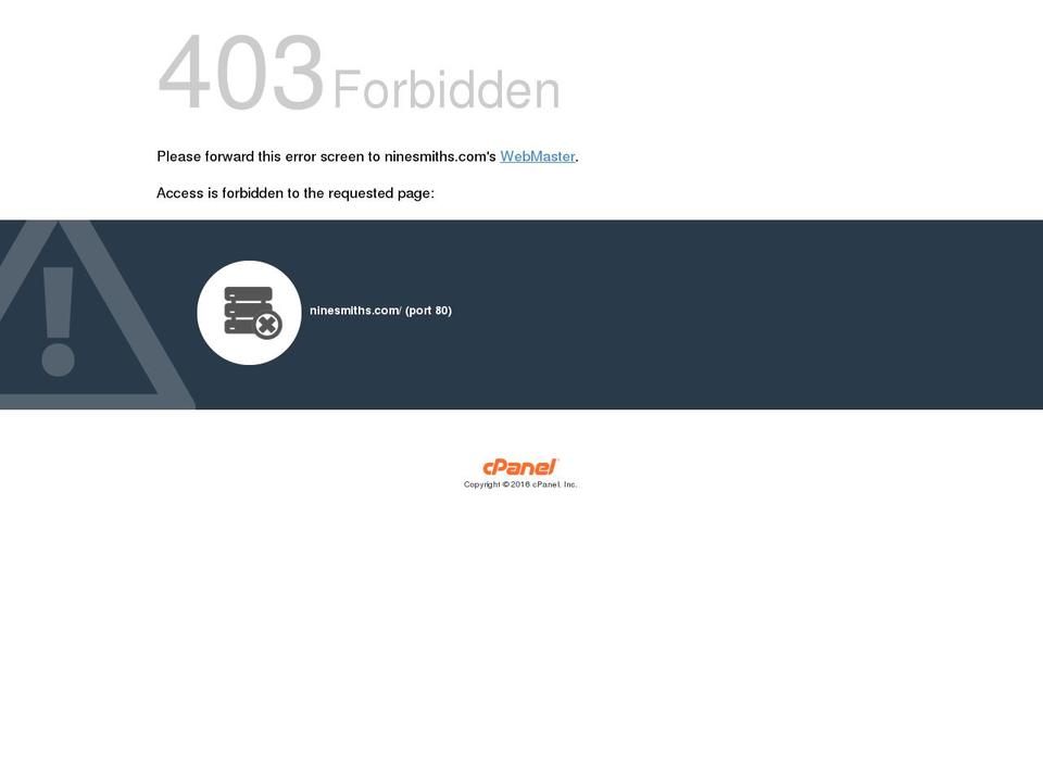ninesmiths.com — Shopify storefront screenshot