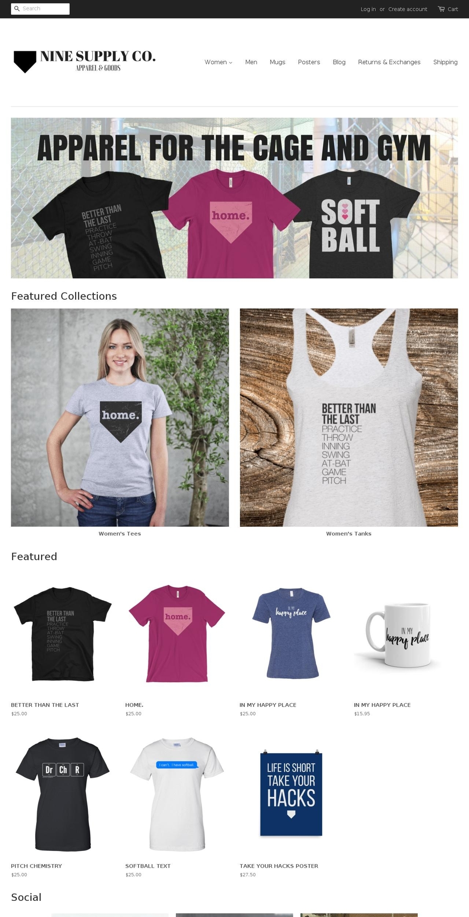 ninesupply.com — Shopify storefront screenshot