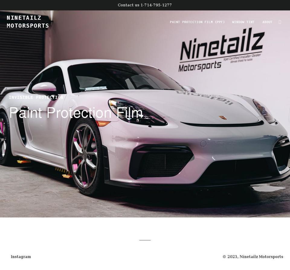 ninetailzmotorsports.com shopify website screenshot