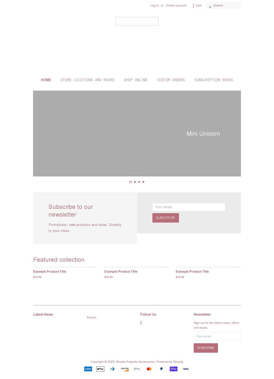 ninettapolpetta.com shopify website screenshot