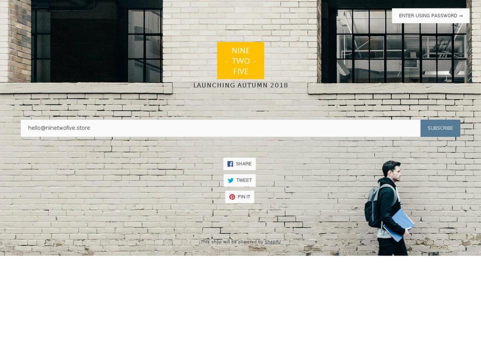 ninetwofive.store shopify website screenshot