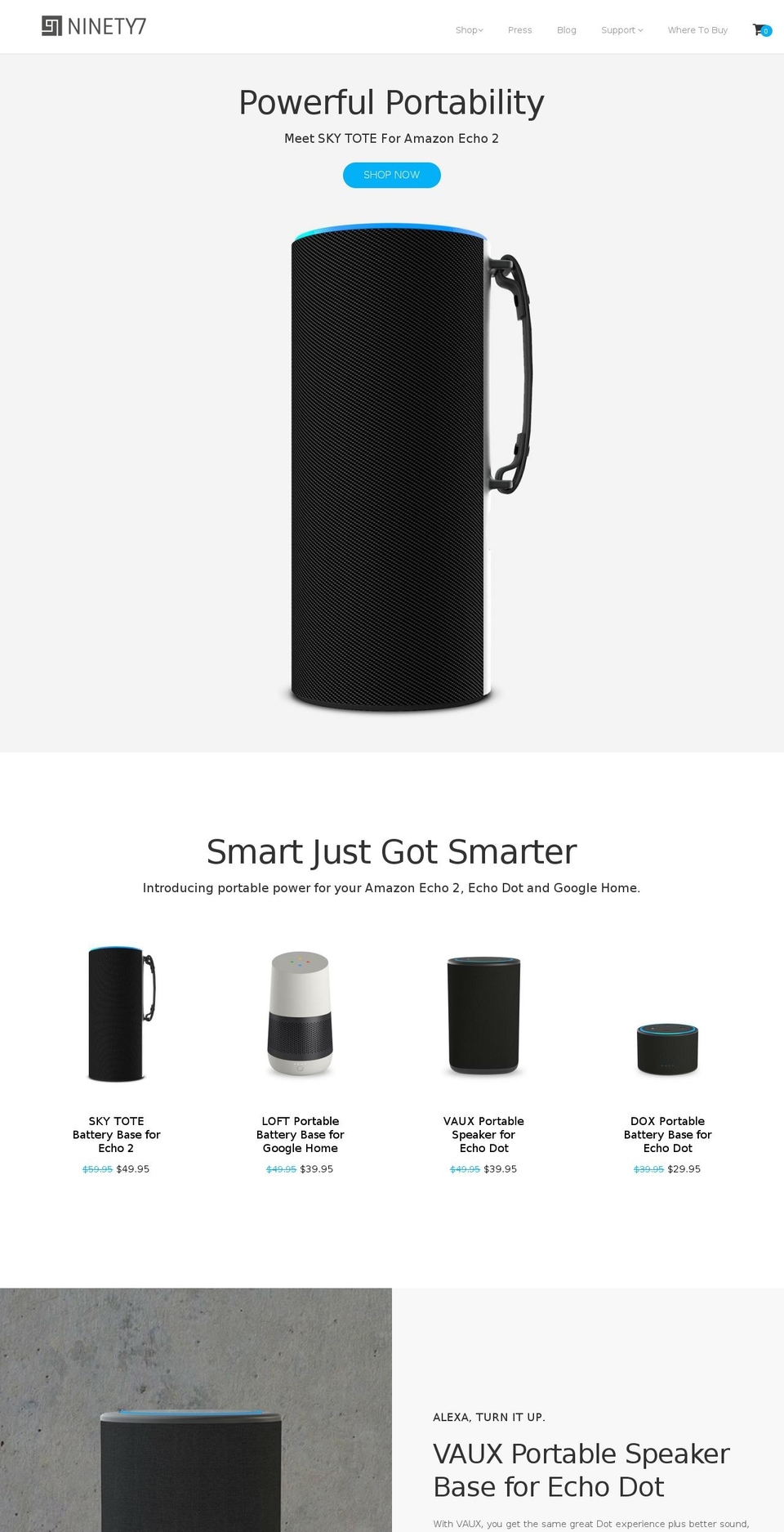 ninety7.com — Shopify storefront screenshot