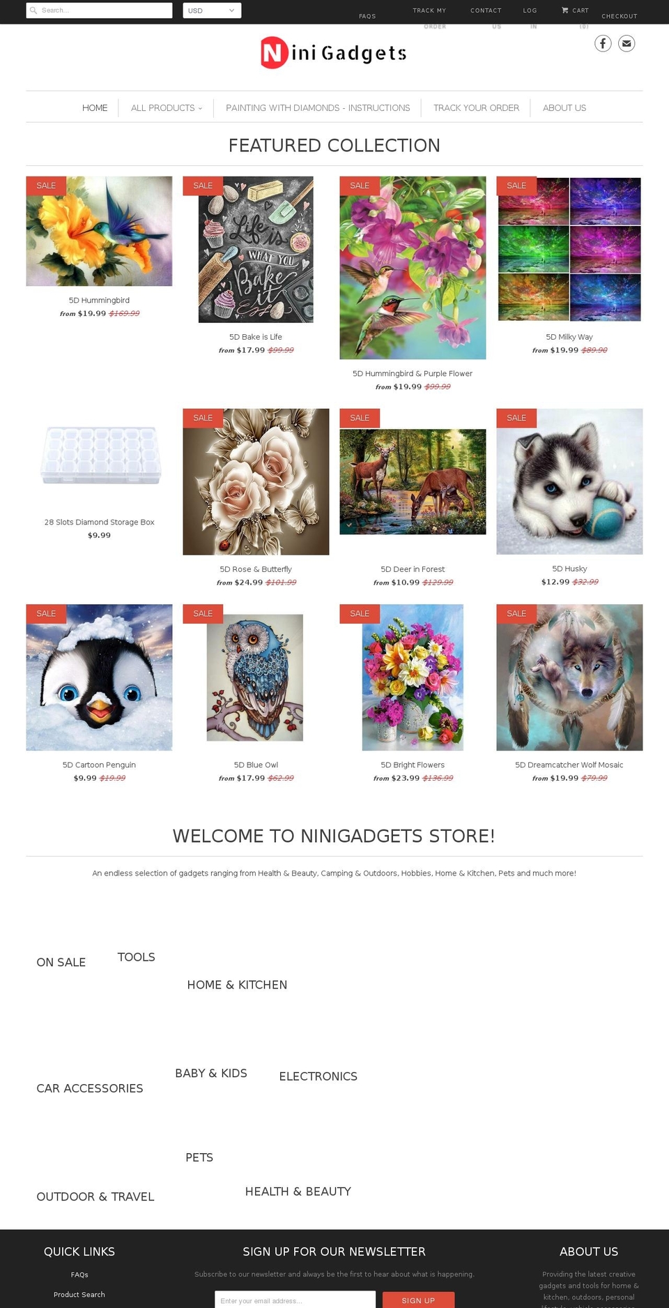 ninigadgets.com — Shopify storefront screenshot