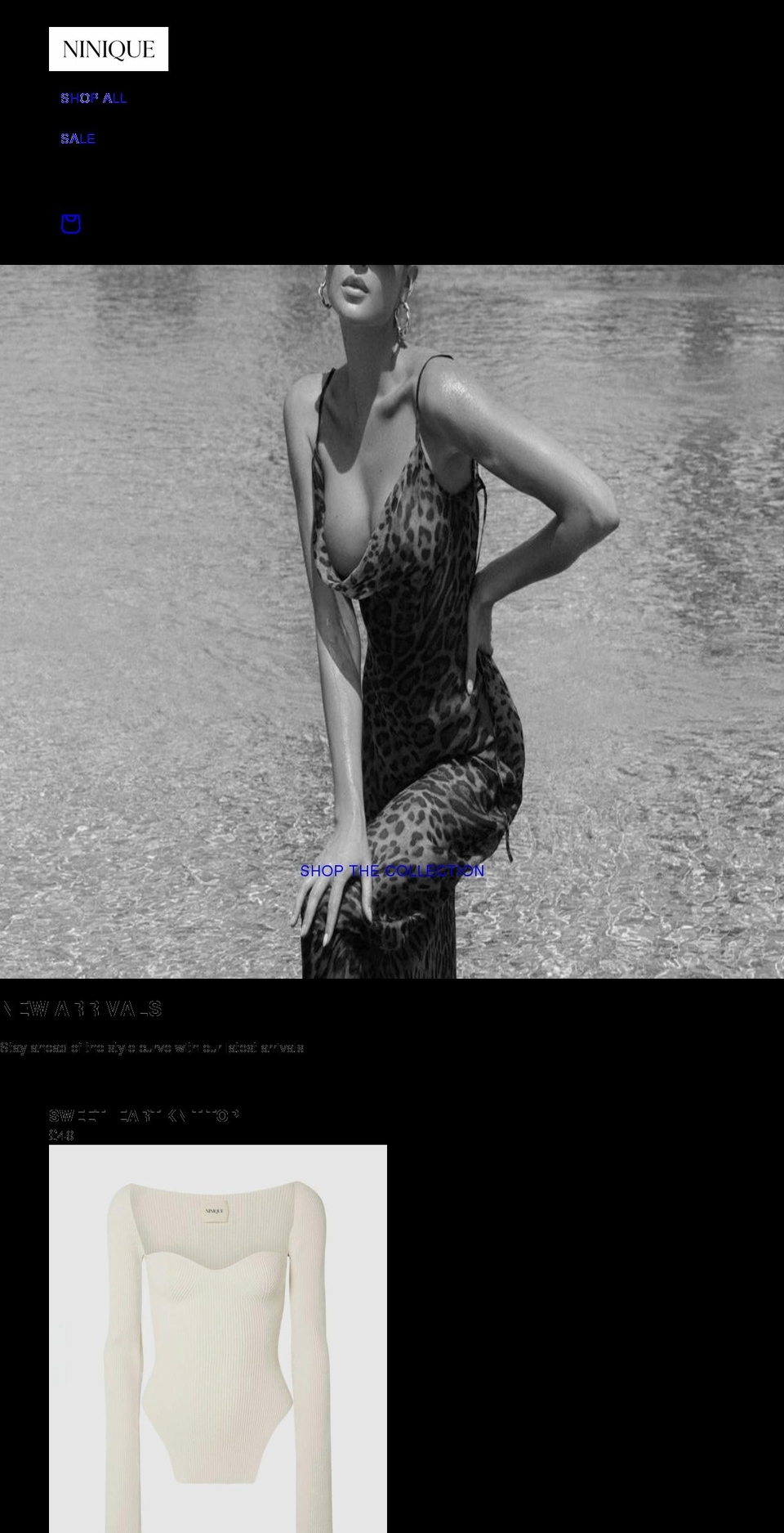 niniquelondon.com shopify website screenshot