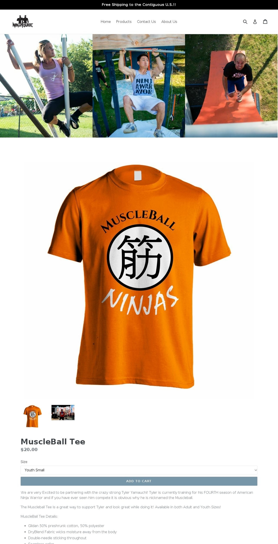 ninjaguise.com — Shopify storefront screenshot