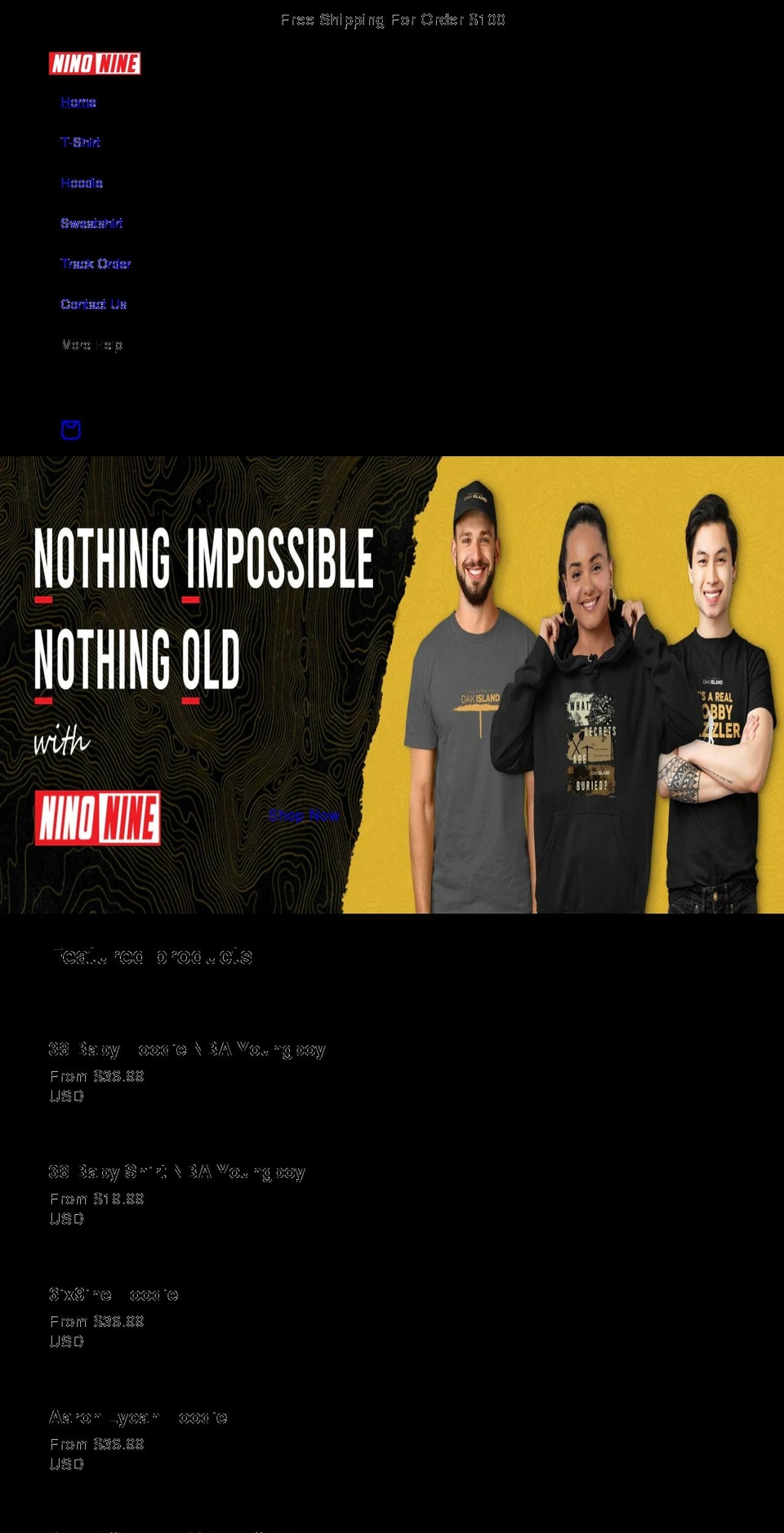 ninonine.com shopify website screenshot