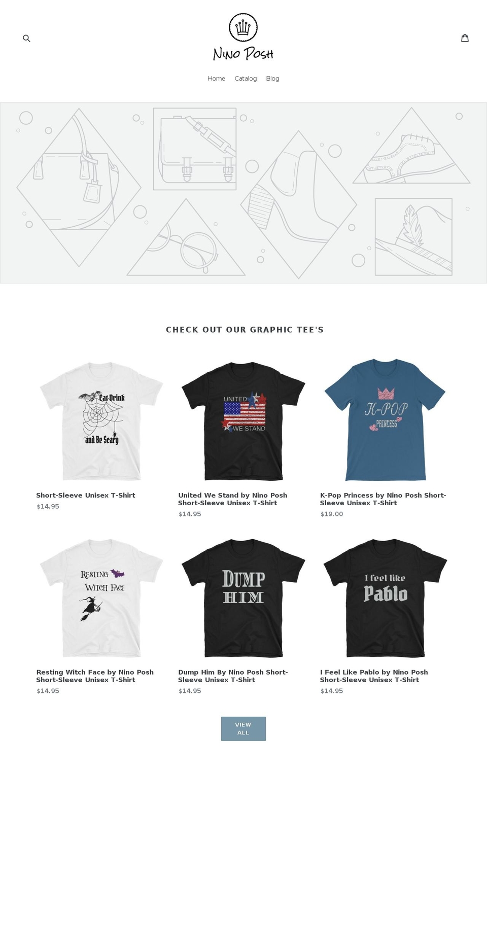 ninoposh.com — Shopify storefront screenshot