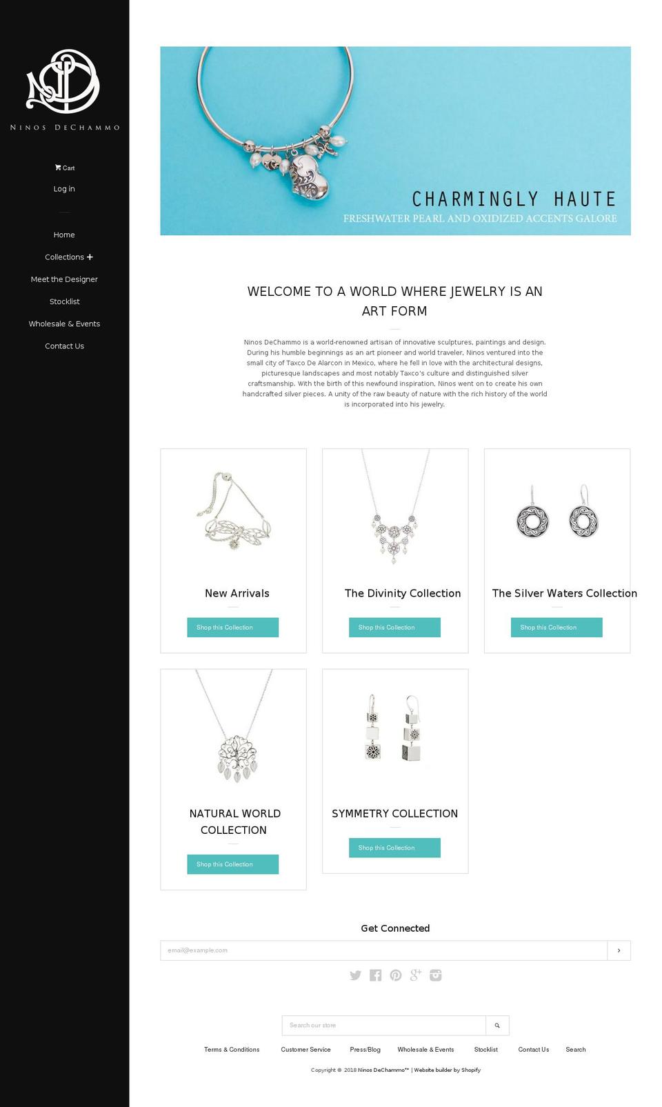 ninosdesigns.com — Shopify storefront screenshot