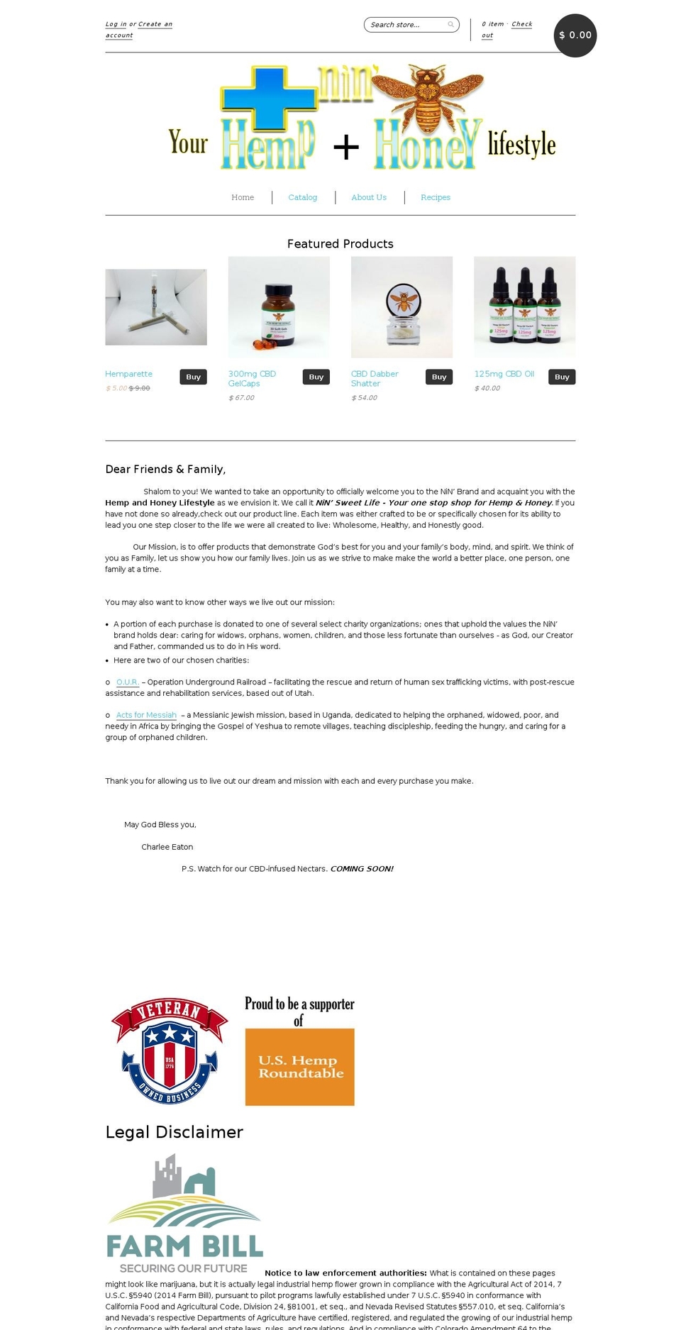 ninsweets.com — Shopify storefront screenshot
