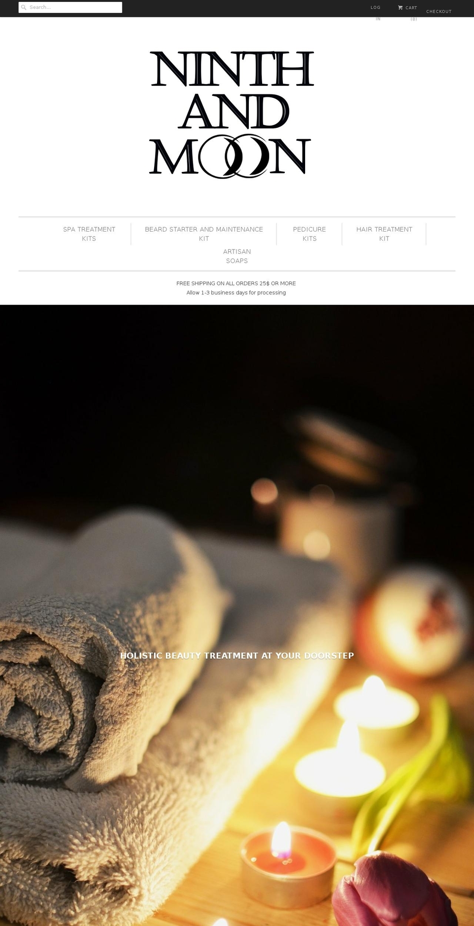 ninthandmoon.com — Shopify storefront screenshot
