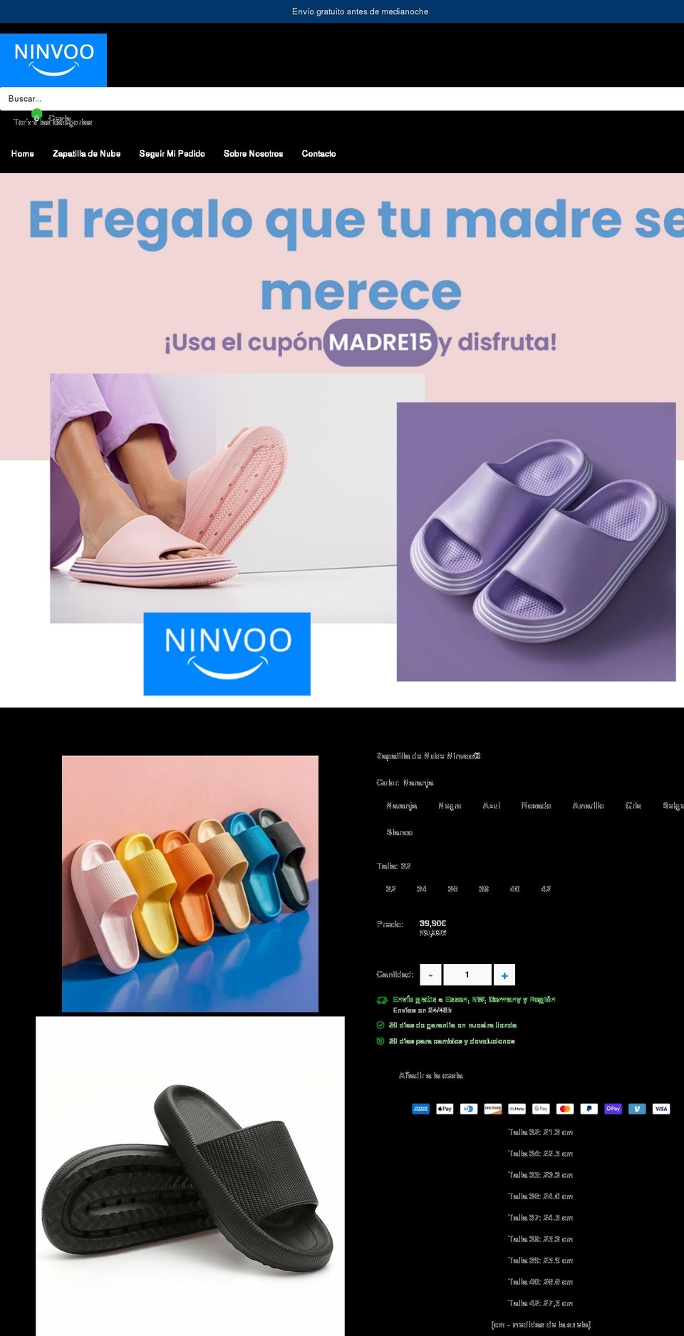 ninvoo.com shopify website screenshot