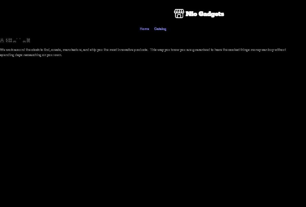 niogadgets.com shopify website screenshot