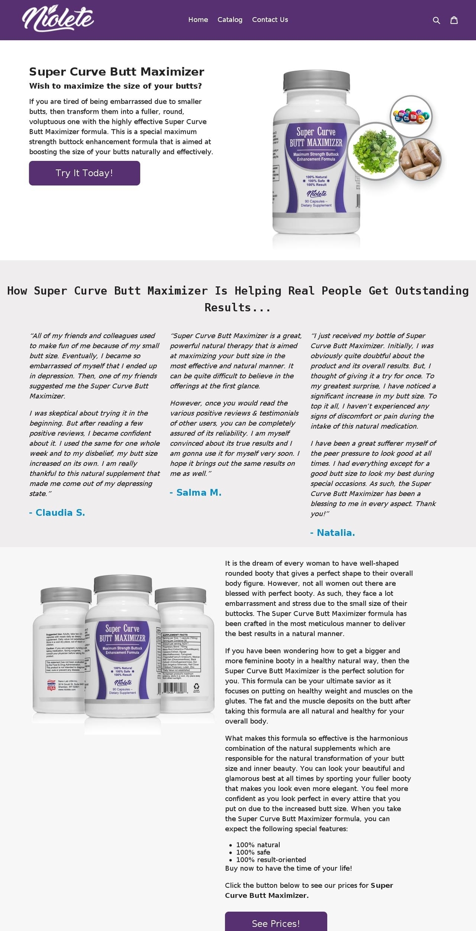 niolete.com — Shopify storefront screenshot