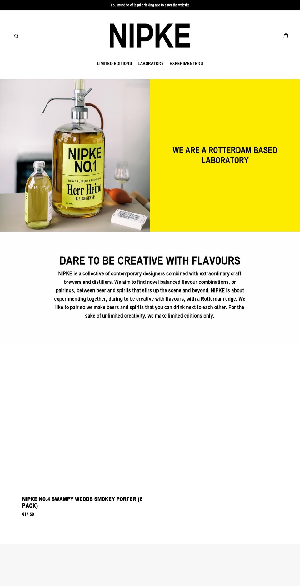 nipke.com — Shopify storefront screenshot