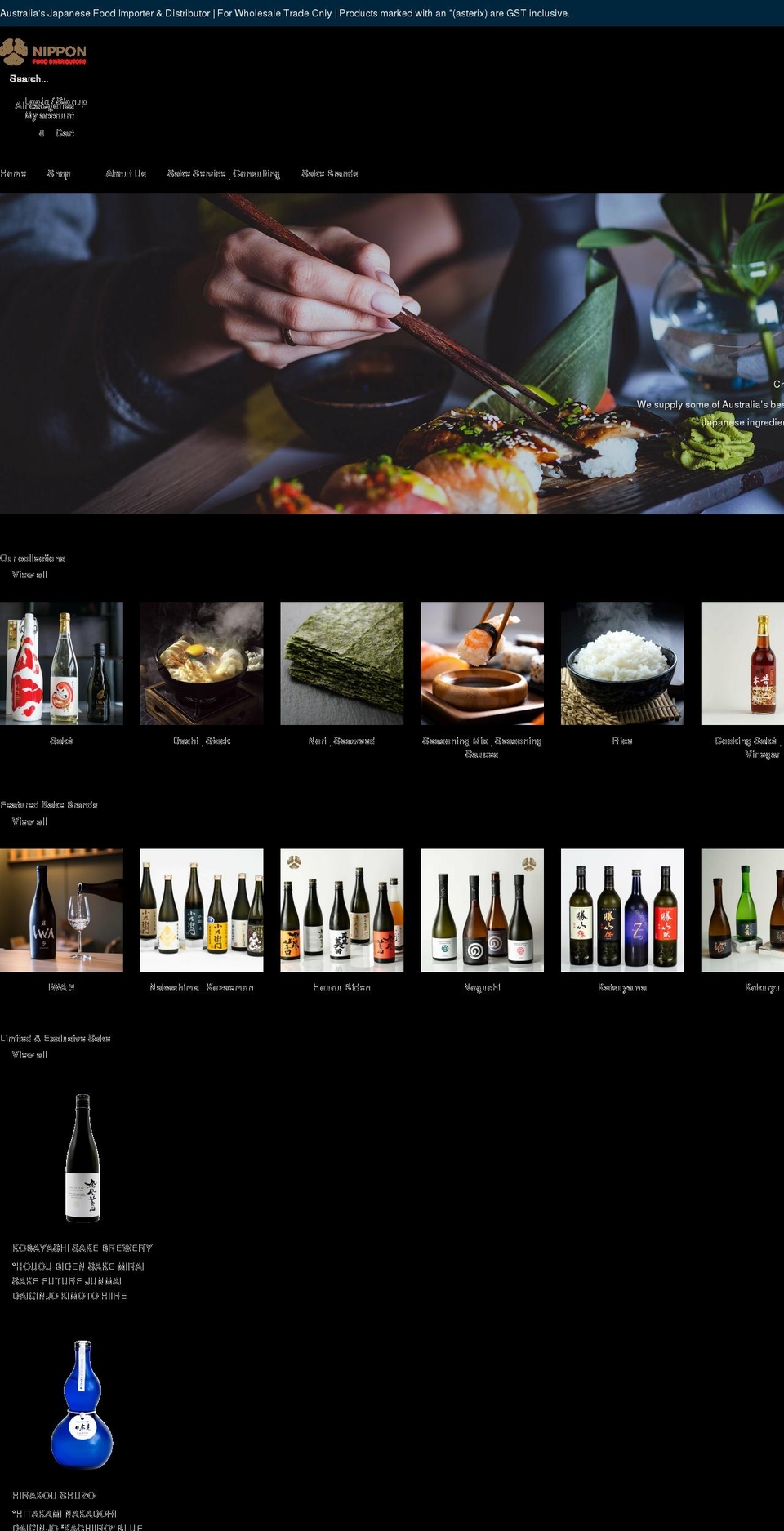 nipponfood.com.au shopify website screenshot
