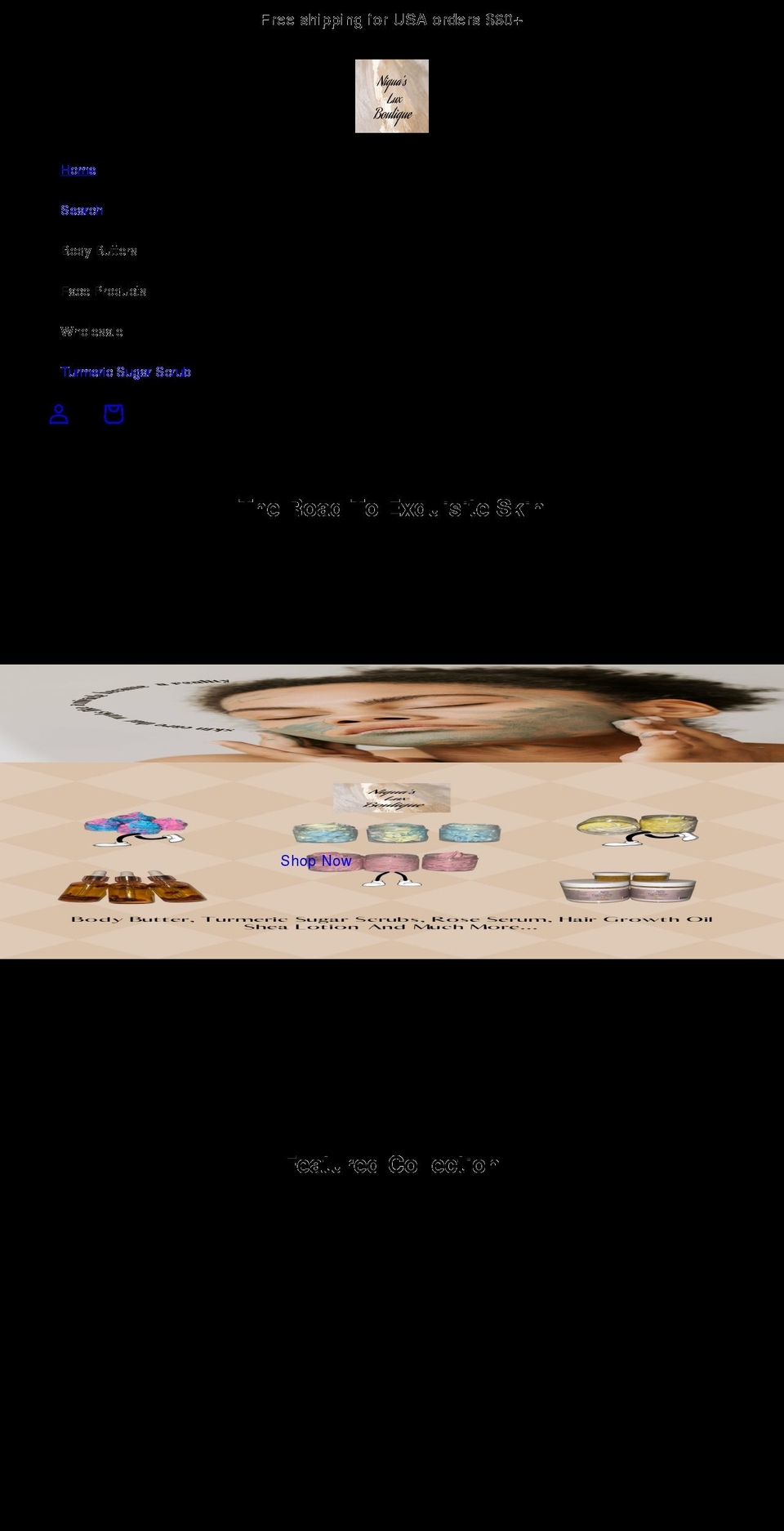 niqualuxboutique.com shopify website screenshot