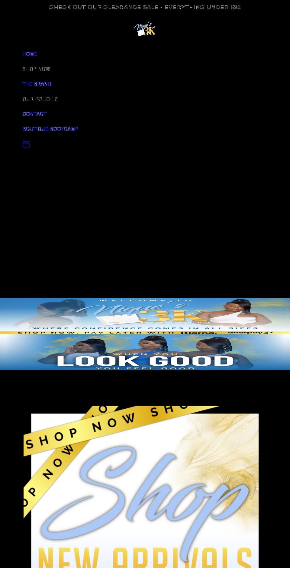 niques3k.com shopify website screenshot