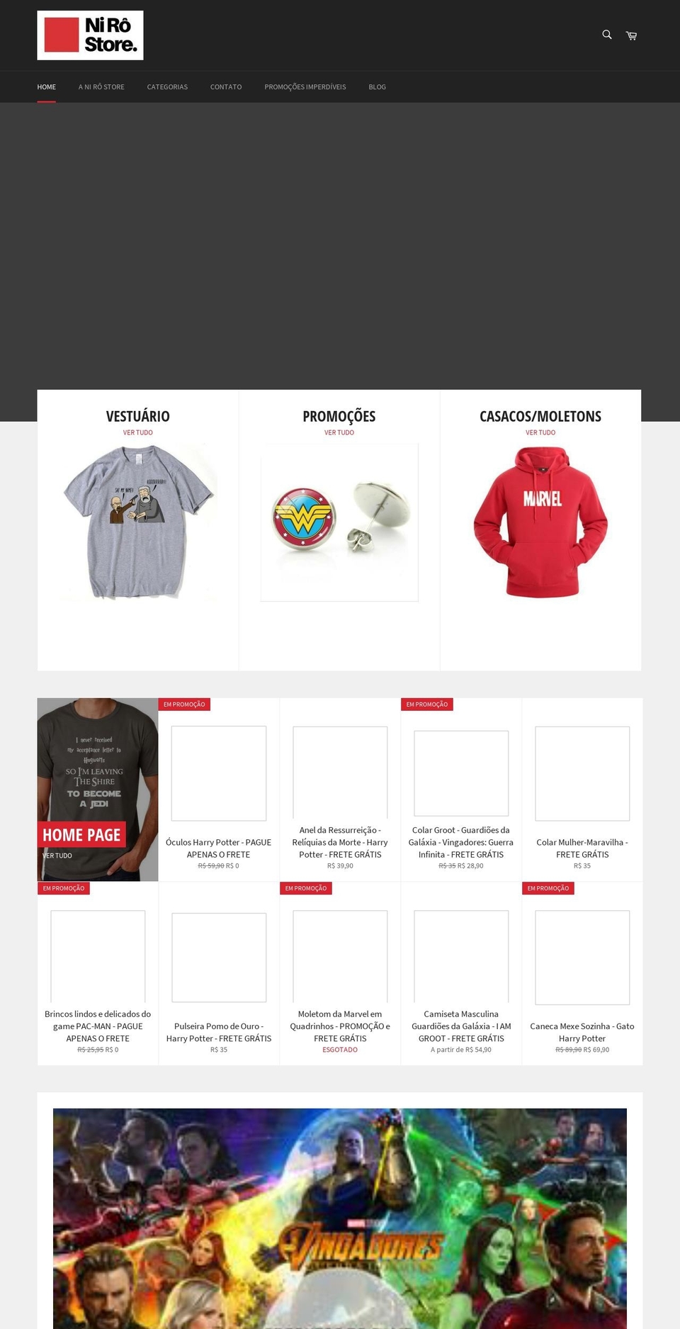 nirostore.com — Shopify storefront screenshot