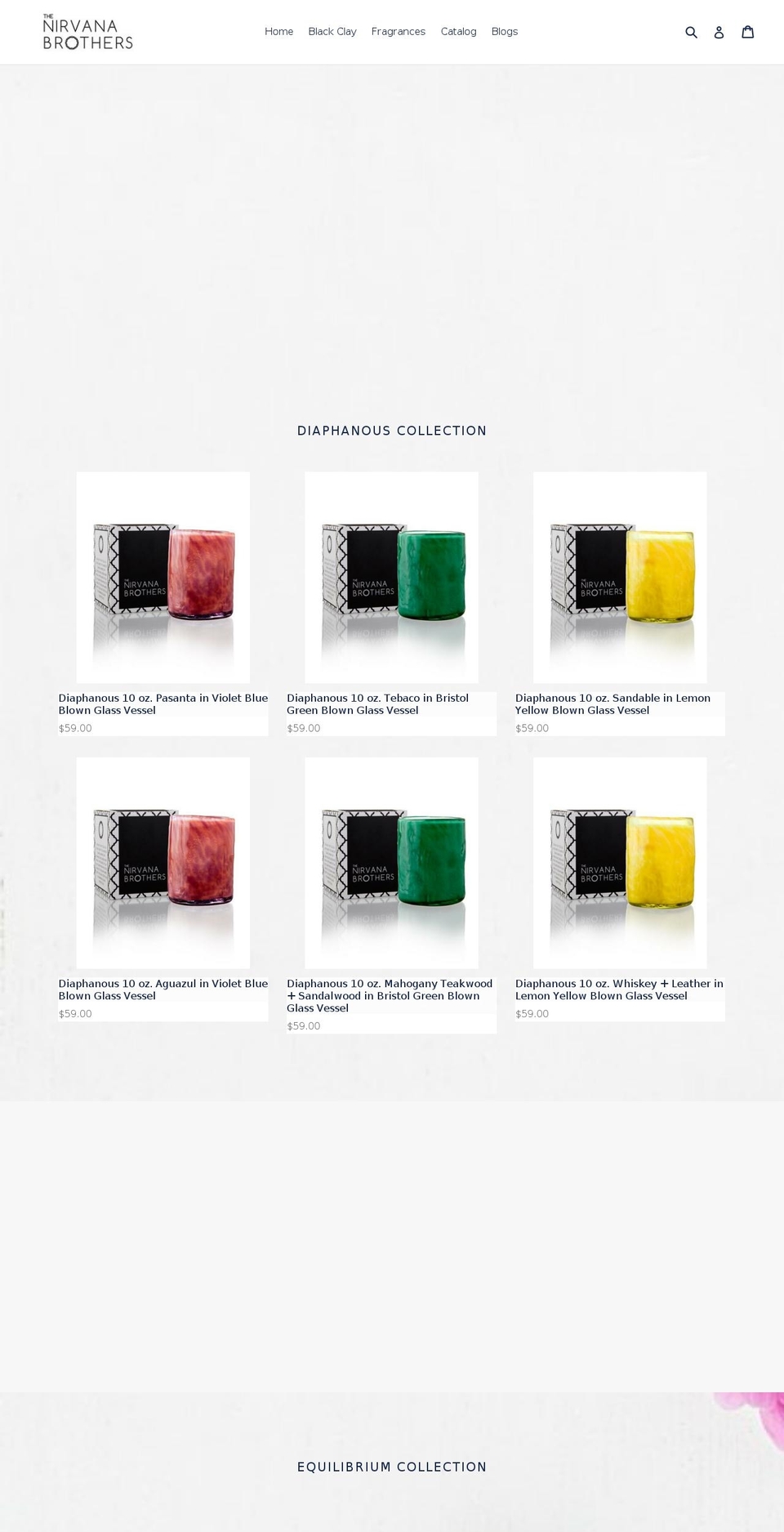 nirvanabrothers.com — Shopify storefront screenshot