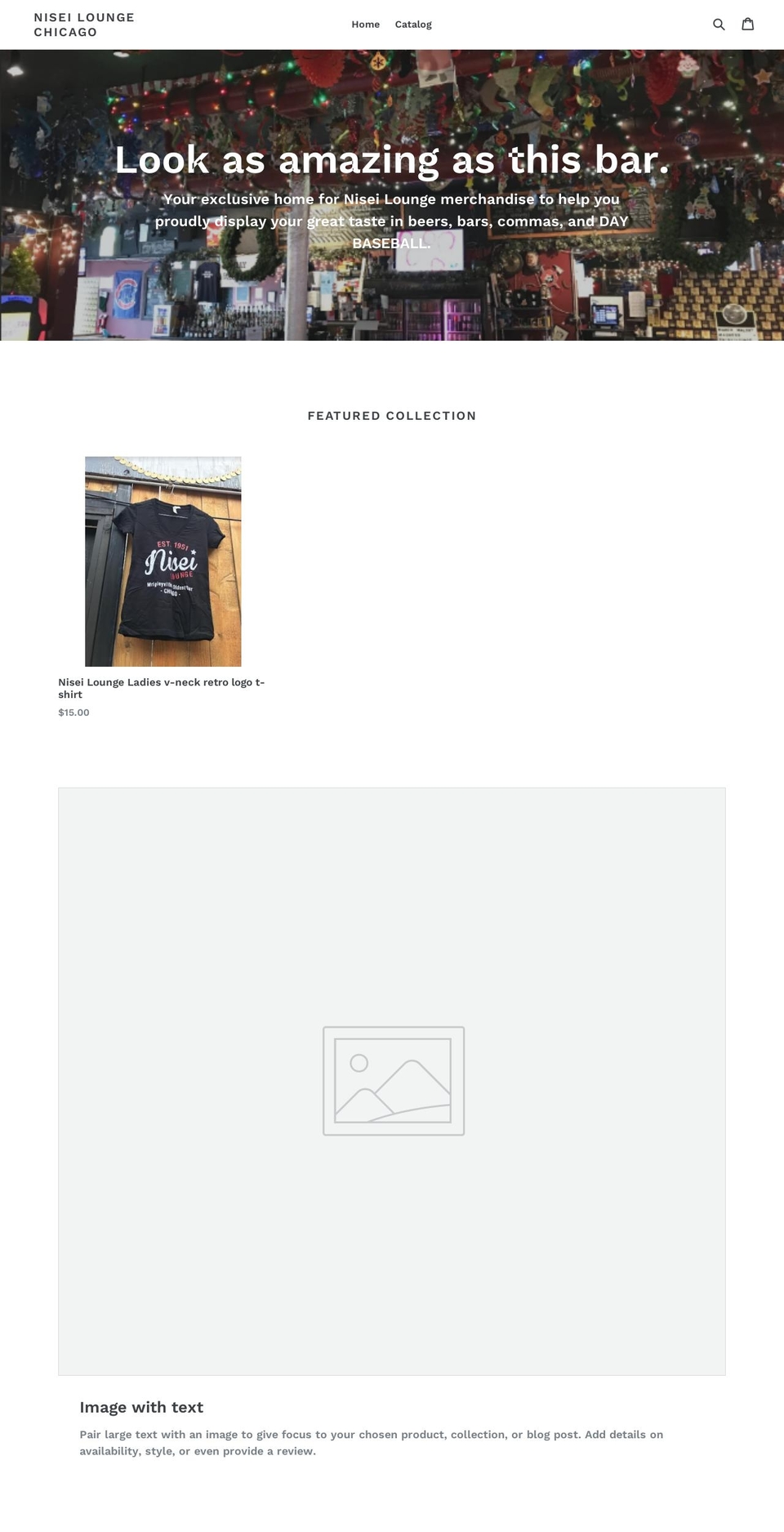 nisei-lounge-chicago.myshopify.com shopify website screenshot