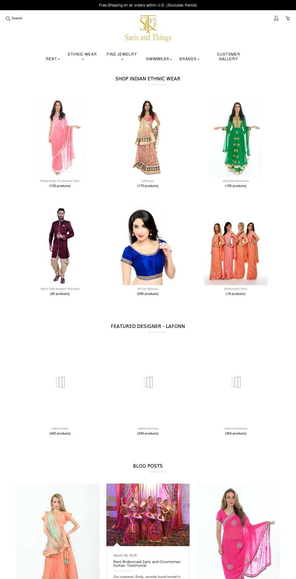 Saris and Things Galleria- Miles High Shopify theme site example nishidaftari.com