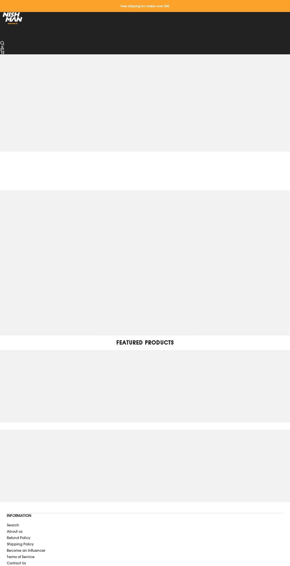 nishman.com.au shopify website screenshot