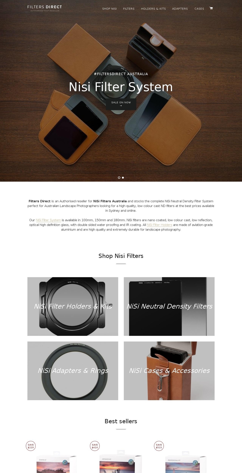 nisifiltersdirect.com — Shopify storefront screenshot