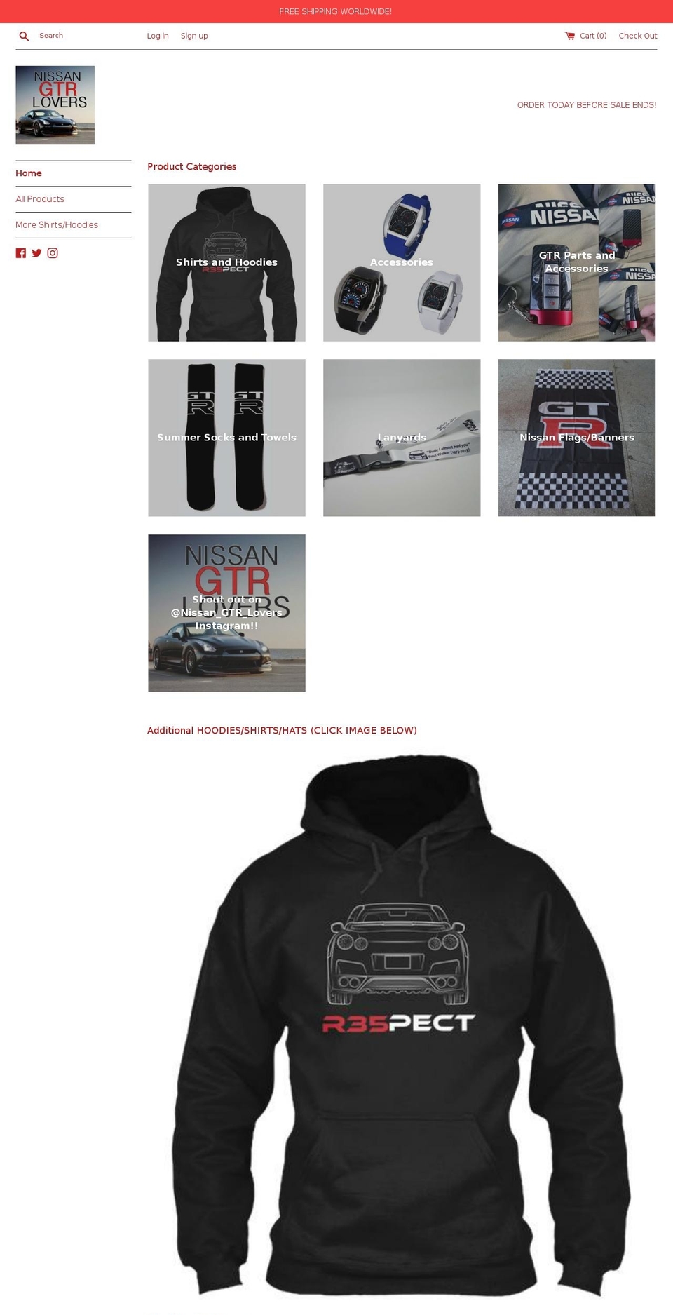 nissangtrlovers.com shopify website screenshot