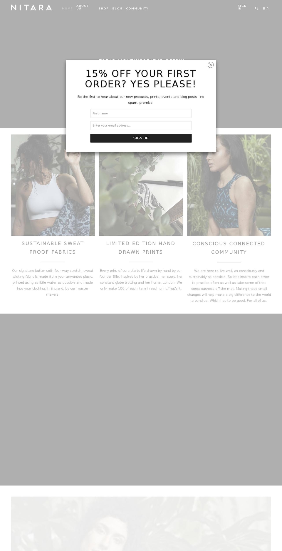 nitara-london.com — Shopify storefront screenshot