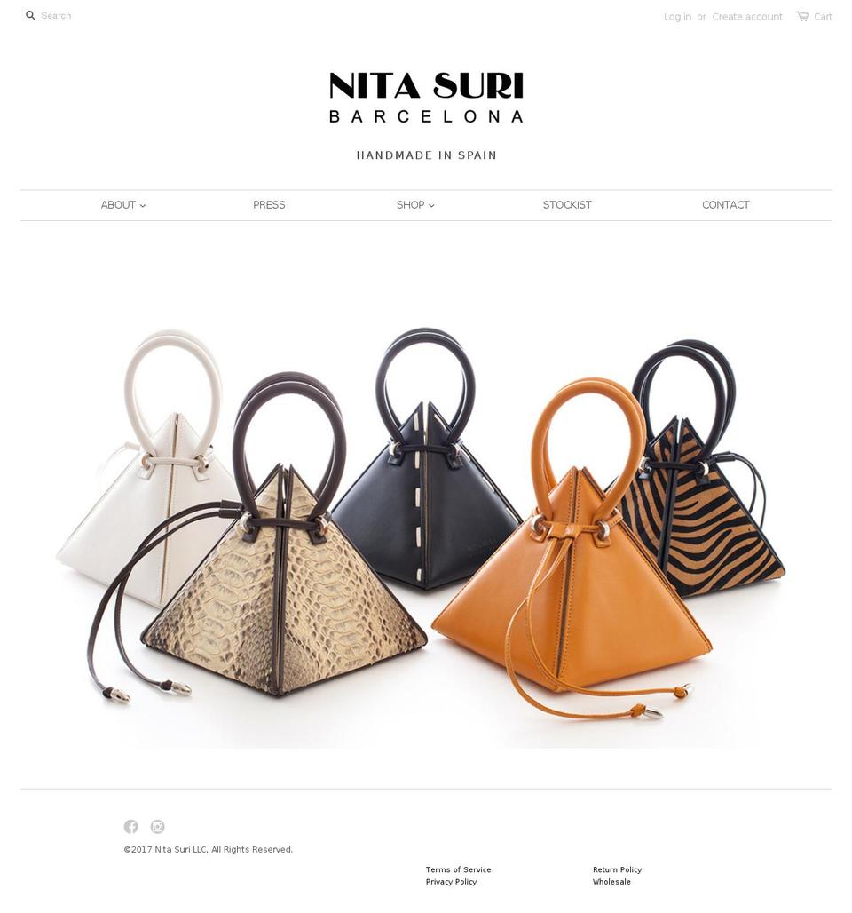 nitasuri.com shopify website screenshot