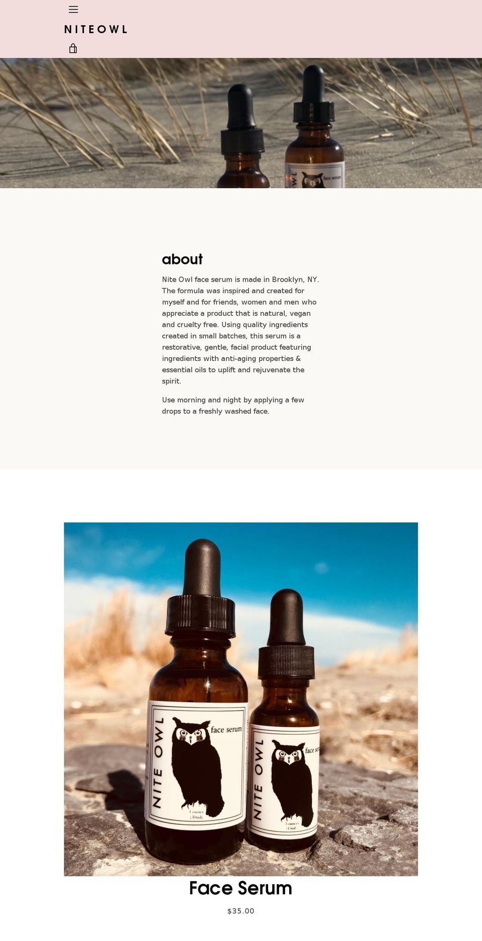 niteowlproducts.com — Shopify storefront screenshot
