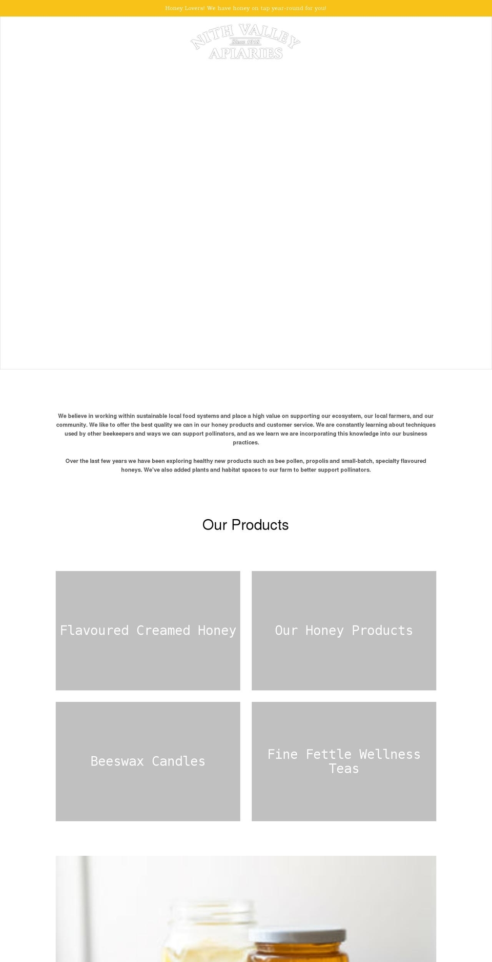 nithvalleyapiaries.ca shopify website screenshot