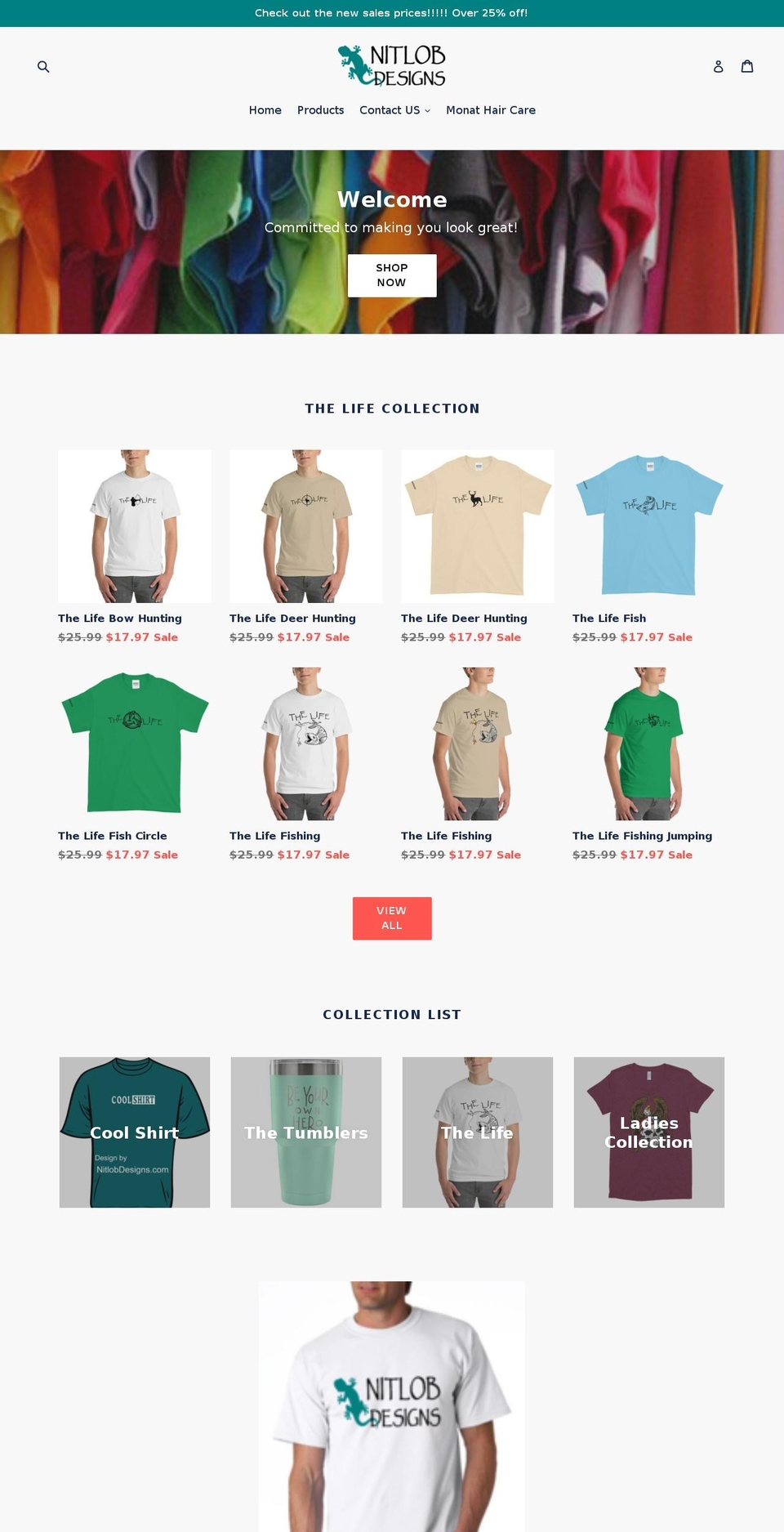 nitlobdesigns.com — Shopify storefront screenshot
