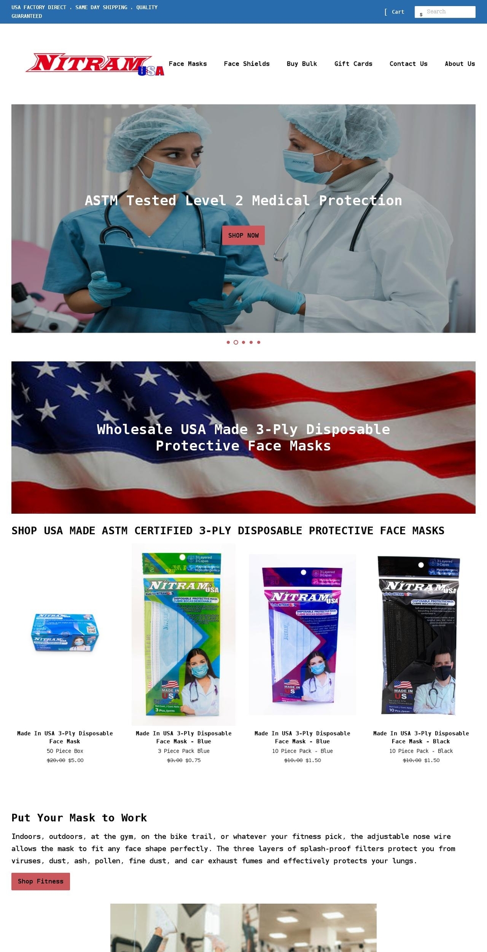 nitramusa.com shopify website screenshot