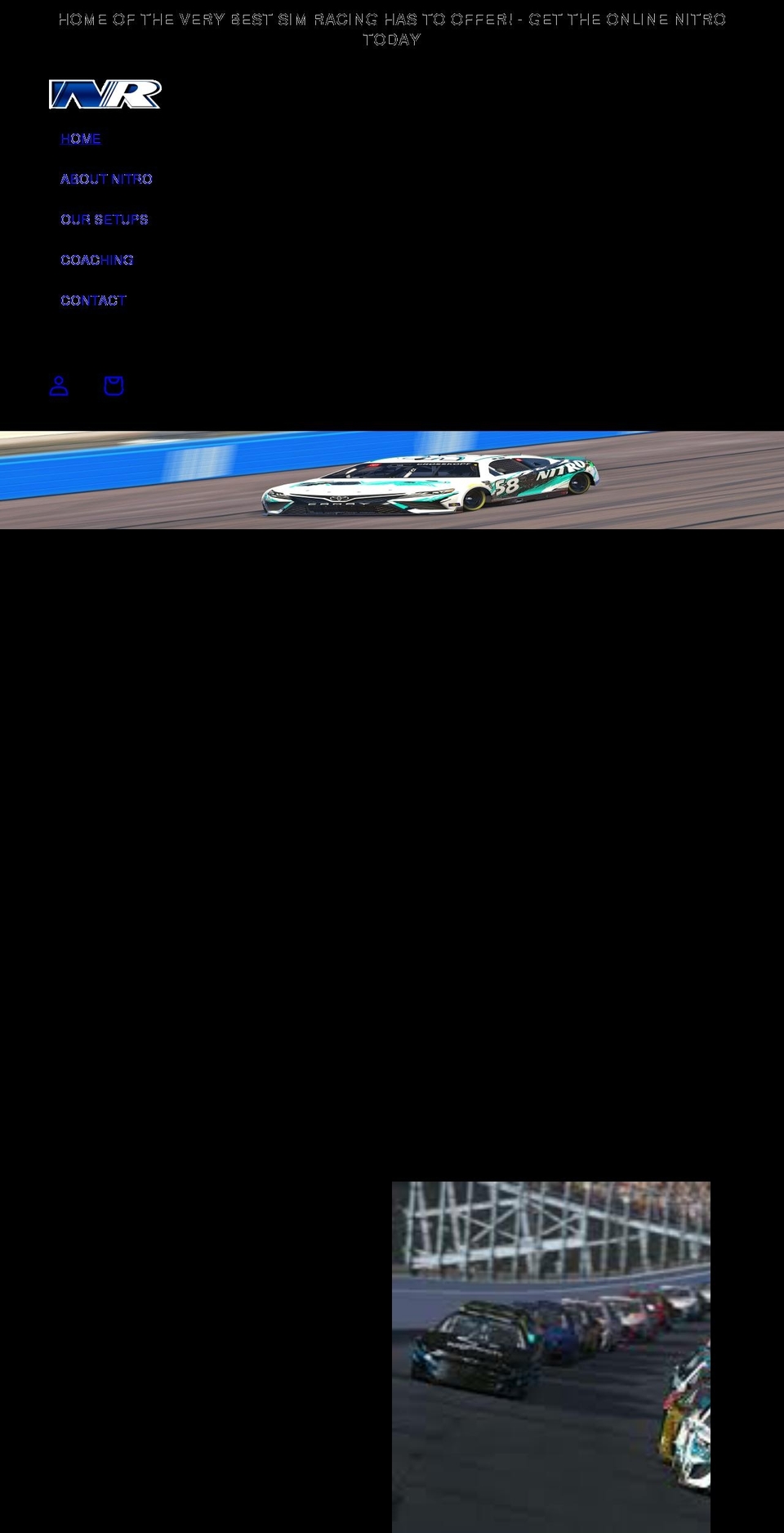 nitro-racing.com shopify website screenshot
