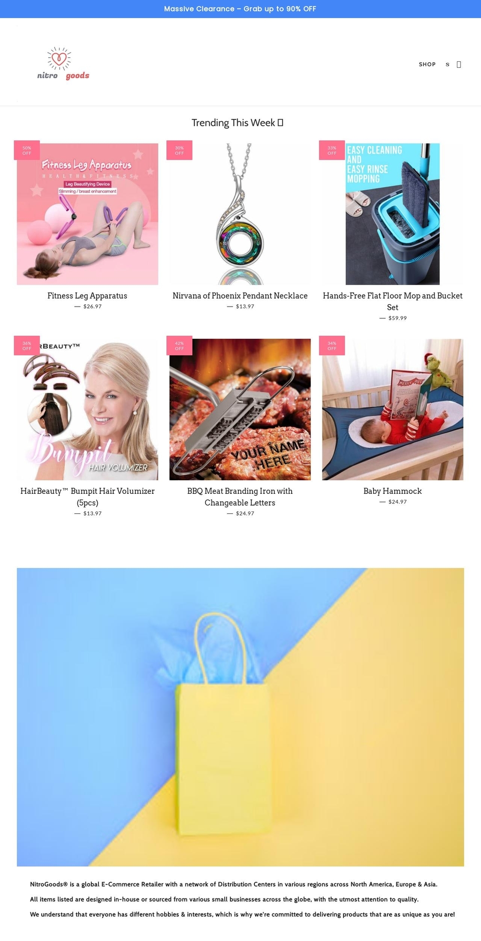 nitrogoods.com shopify website screenshot